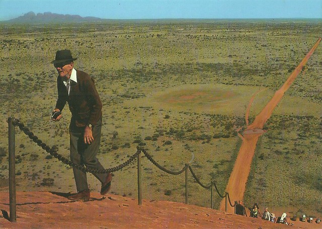 Climbing Uluru (known then as Ayer's Rock) in the Northern Territory - 1970s