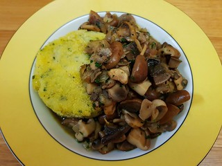 Herbed Polenta Cutlets with Marsala Mushroom Ragout