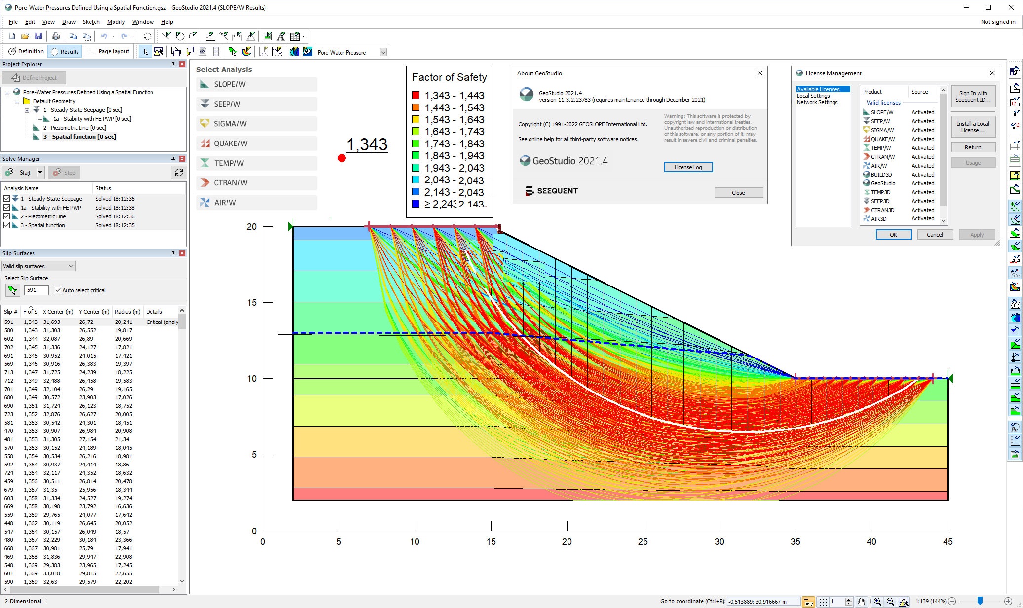 Working with GEO-SLOPE GeoStudio 2021 R4 full