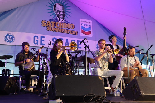 Secret Six Jazz Band at Satchmo SummerFest 2022. Photo by Demian Roberts.