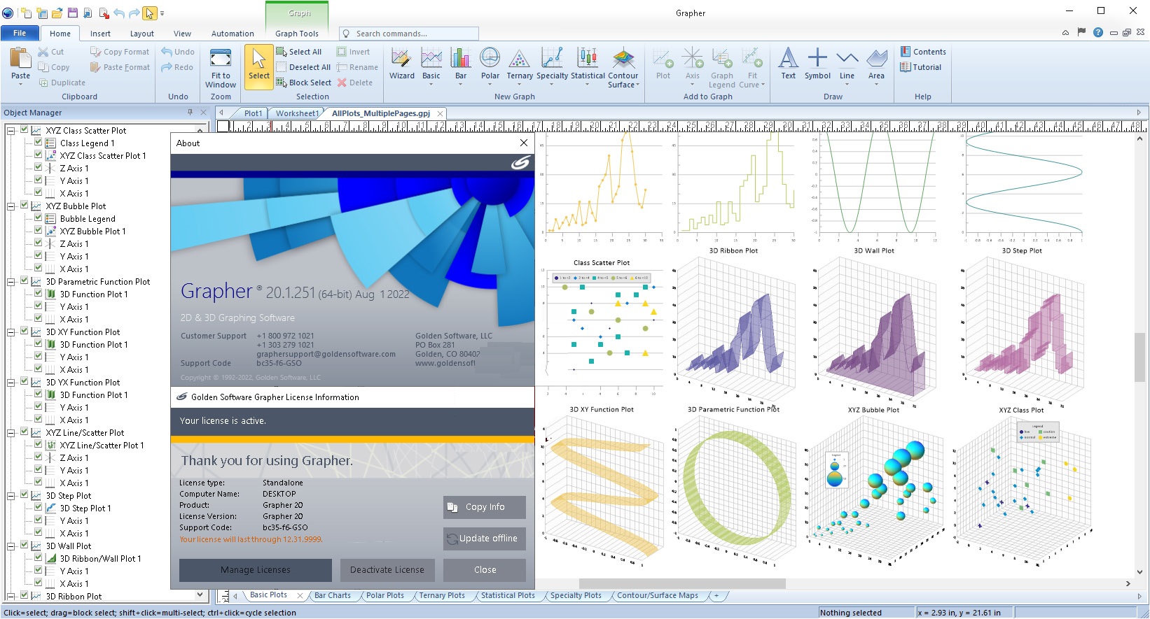 Working with Golden Software Grapher 20.1.251 full