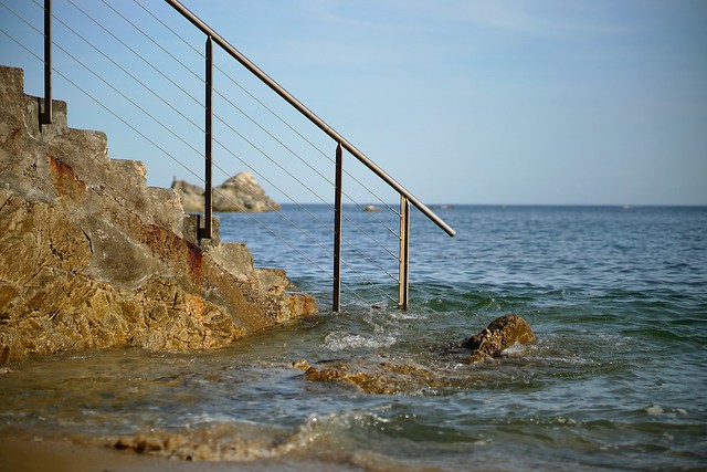 Staircase into the sea