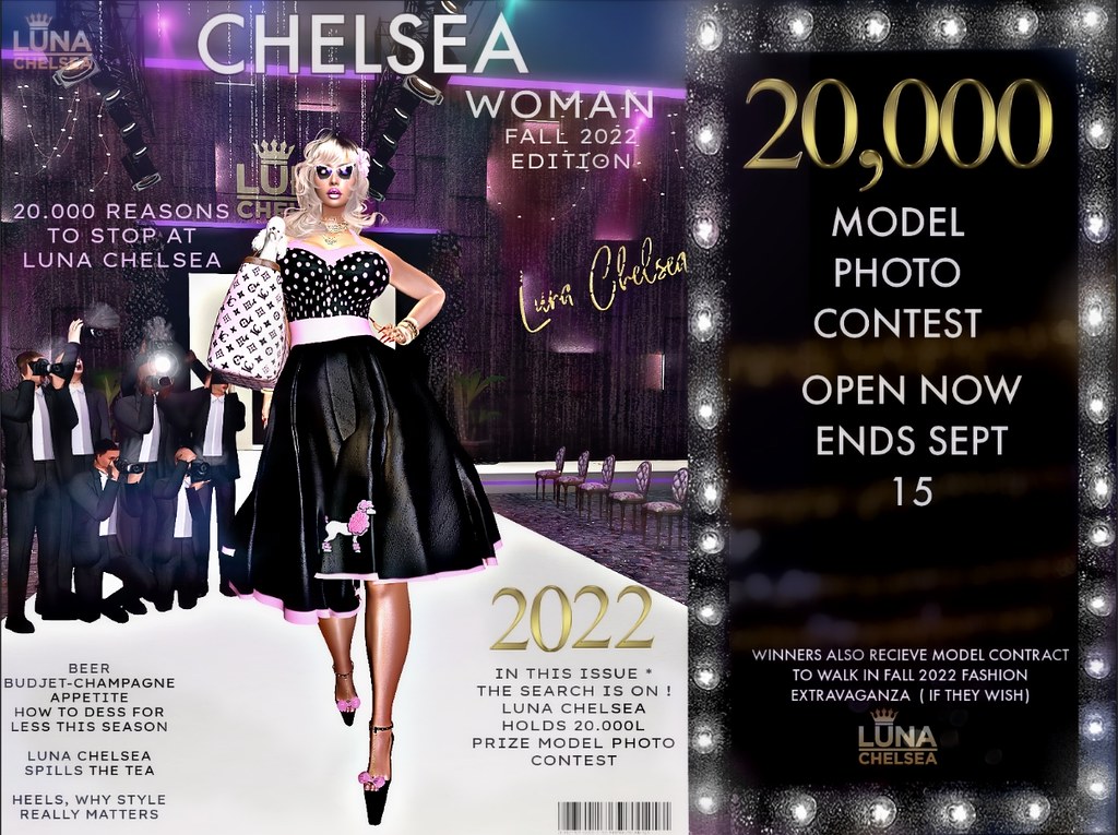 LUNA CHELSEA MODEL PHOTO CONTEST AD 2022 FALL