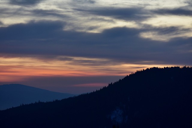 Mountain during Sunset