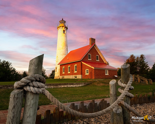 Tawas Point Lighthouse at sunrise