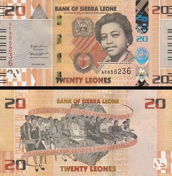 20 Leones Sierra Leone 2022, P38a