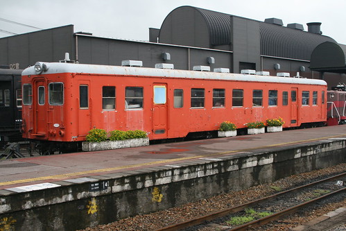 Moka Railway kiha20 series in Moka.Sta, Mooka, Tochigi, Japan /Aug 13, 2022
