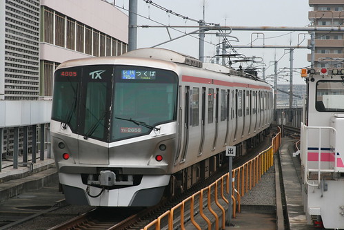 Metropolitan Intercity Railway TX-2000 series(Mass production type) in Akihabara.Sta, Chiyoda, Tokyo, Japan /Aug 15, 2022