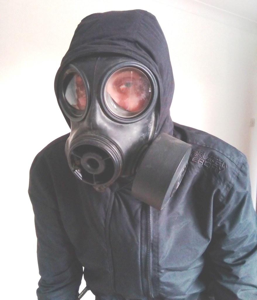 gas mask boy