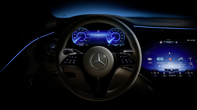 Interior do Mercedes-Benz Eqs Suv
