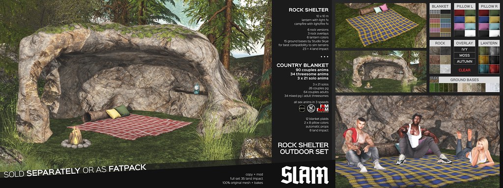 SLAM // rock shelter set @ MAN CAVE