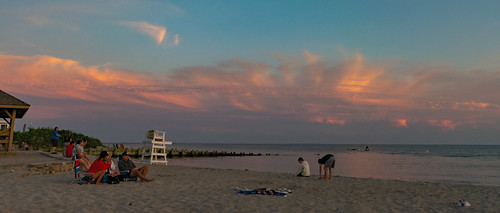Summertime in Connecticut (21) by tquist24, nikon hdr dslr beach geotagged sunset sky cloud clouds evening summer sand people outdoor outside wa