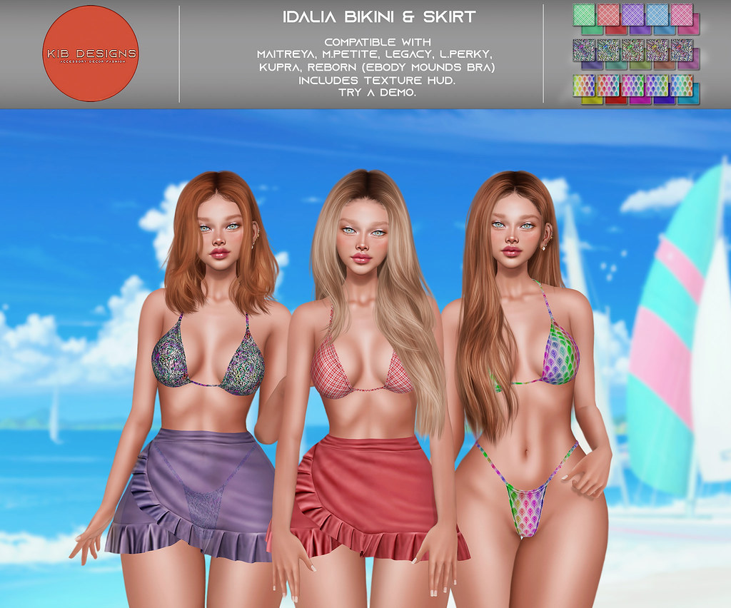 KiB Designs – Idalia Bikini & Skirt @Sense Event 18th August