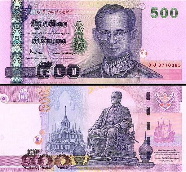 500 Baht Thajsko 2001-13, P107