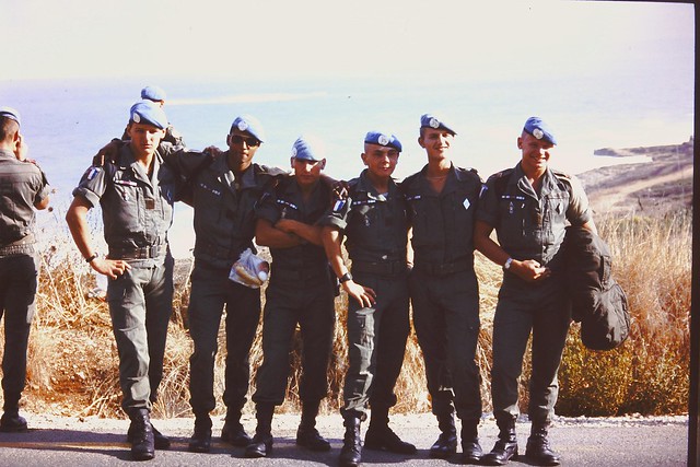 la bande de copains à la frontière israélienne  #casquesbleus 1986
