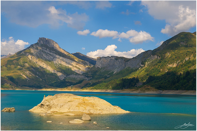 Lac de Roselend, Savoie, in the French Alps.