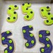 Number 5 cut out cookie