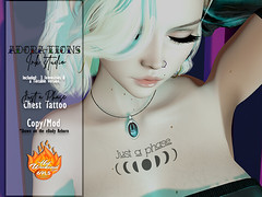 Adora-tions - Just a phase Chest Tattoo Ad on Hot Weekend