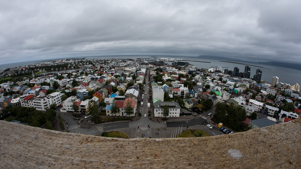 View from the top of Hallgrímskirkja