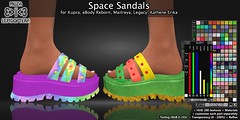 MUZA Space Sandals