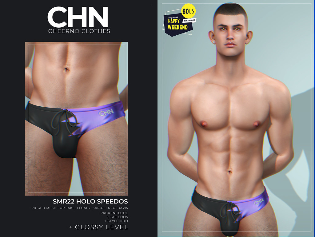 CHN Holo Speedos – Happy Weekend