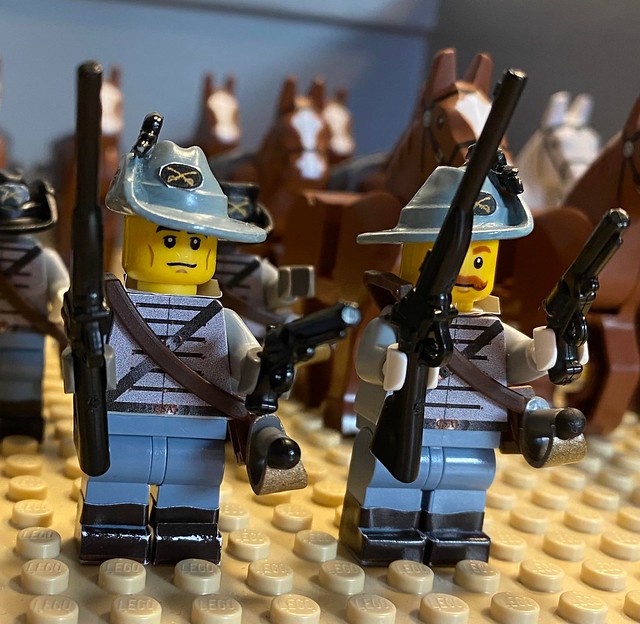 American Civil War Confederate Lego Cavalry trooper