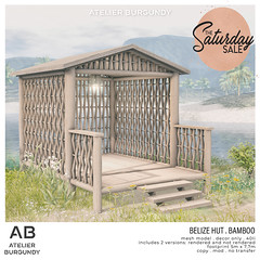 Atelier Burgundy . Belize Hut Bamboo TSS