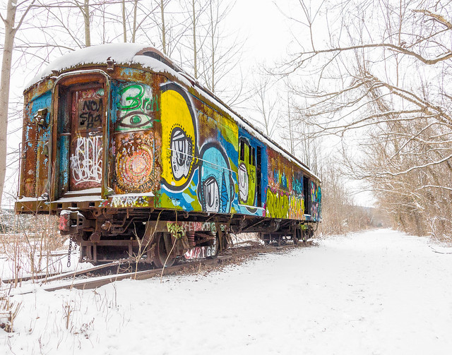 Graffiti Train North - winter #3