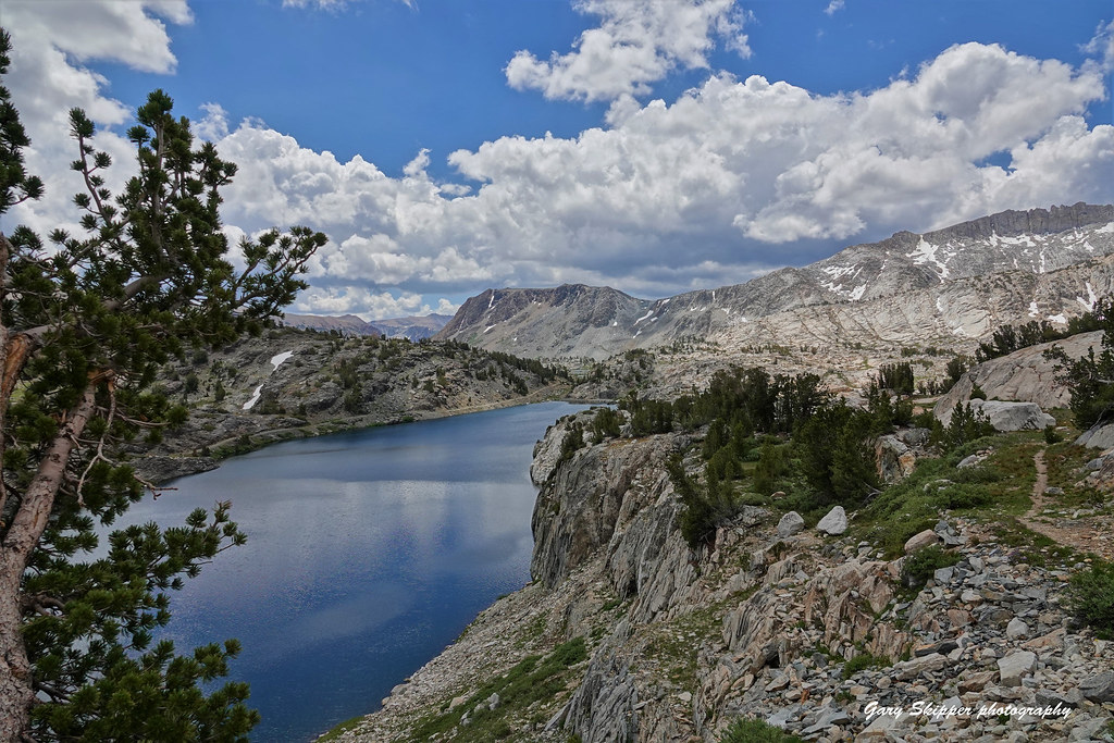 Beautiful alpine lake-20 lakes basin-Sierra Nevada CA