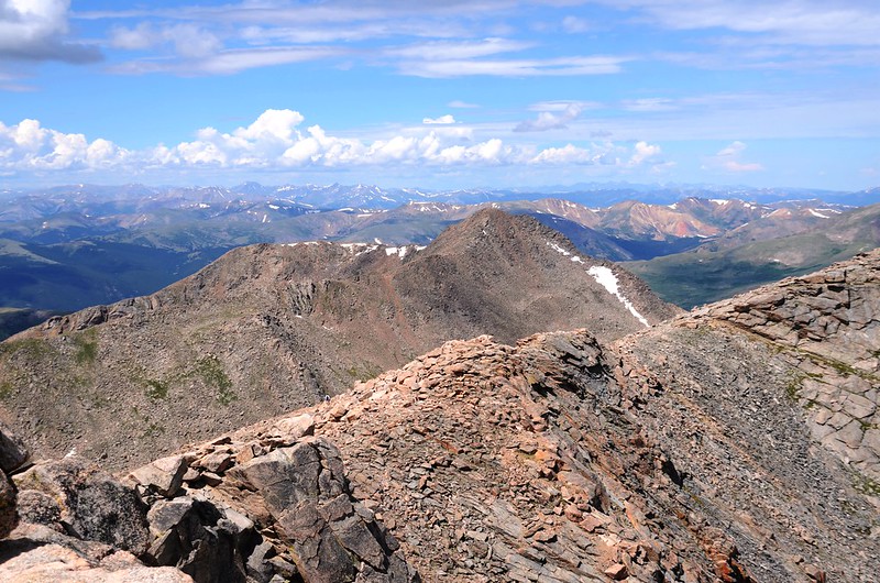 Looking west at mountains from the summit of Mount Evans (2)