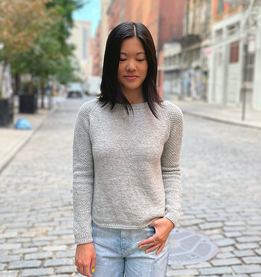 The Brooklyn Raglan by Tori Yu, designed using Kelbourne Woolens Scout is the quintessential Fall sweater.
