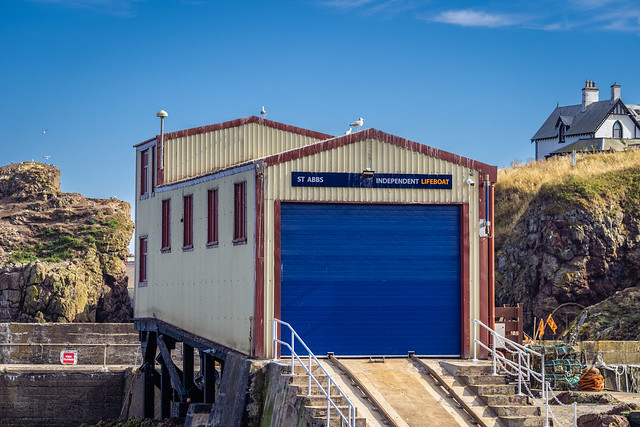 St Abbs Independent Lifeboat Station both with and without antenna 4 of 4 (quick edits)
