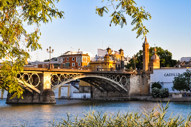 Puente de Isabel II à Séville (Sevilla), Espagne!