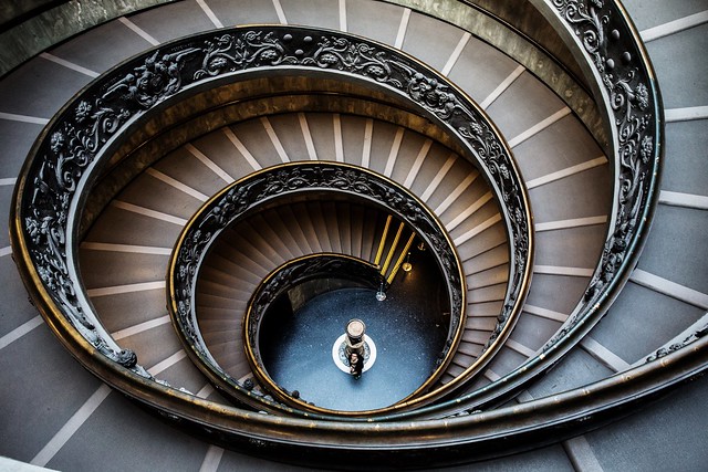 The Bramante Staircase in the Vatican Museums