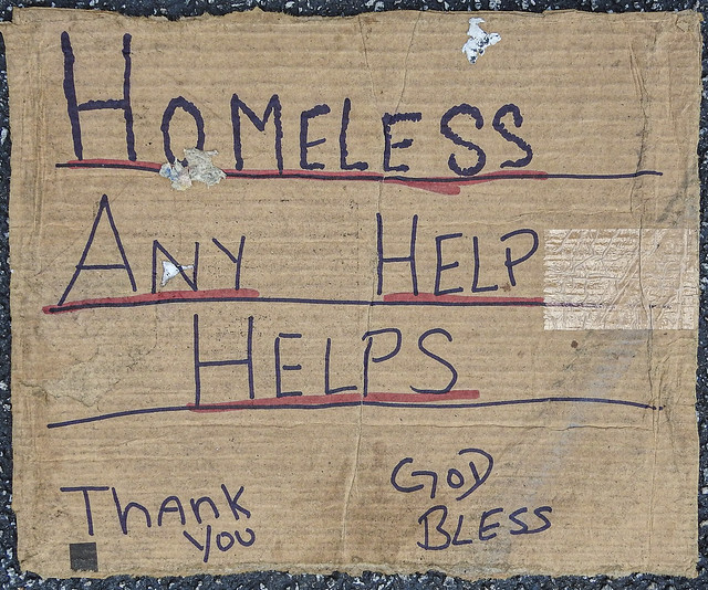 sign / homeless