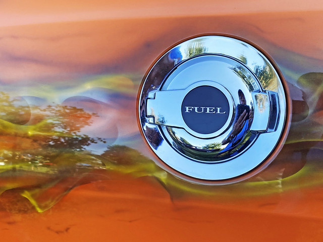 Into Fuel -Detail of a 2012 Dodge Challenger