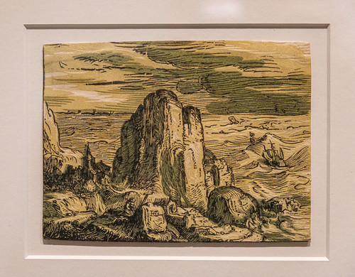 Cliff on a Seashore from Four Small Landscapes 1597-1600 | by Caffe_Paradiso