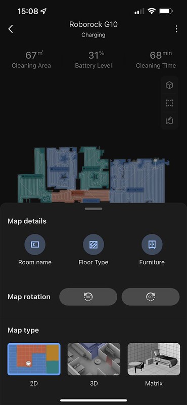 Roborock iOS App - Map - Map Settings
