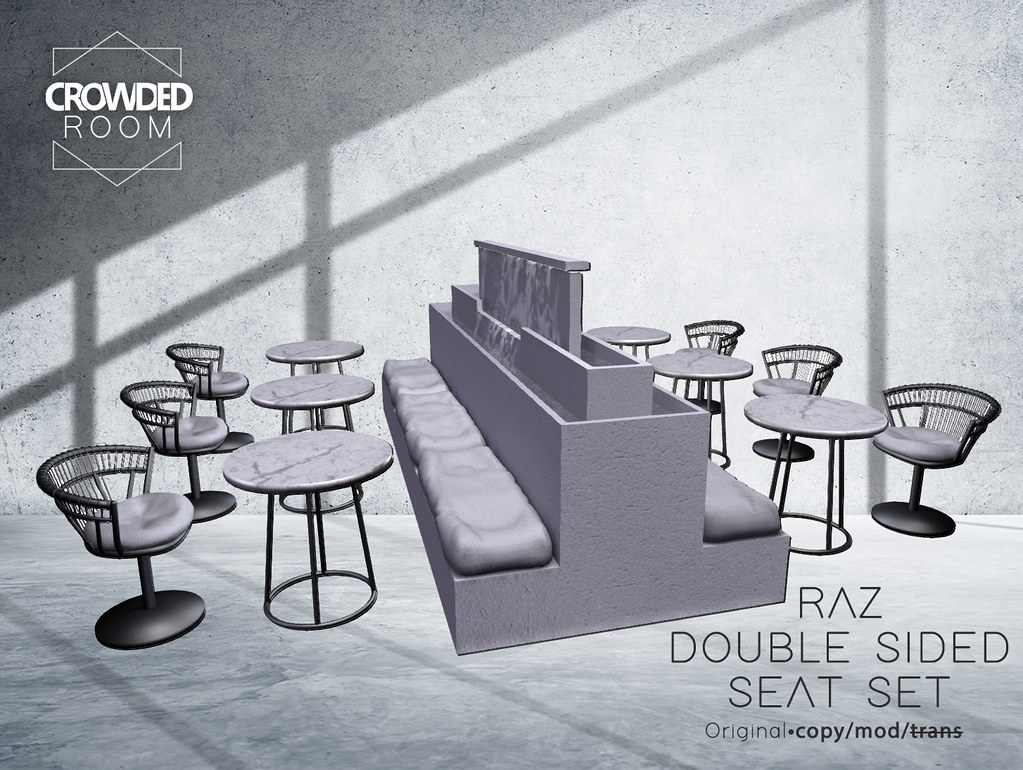 Raz Double Sided Seat Set – White