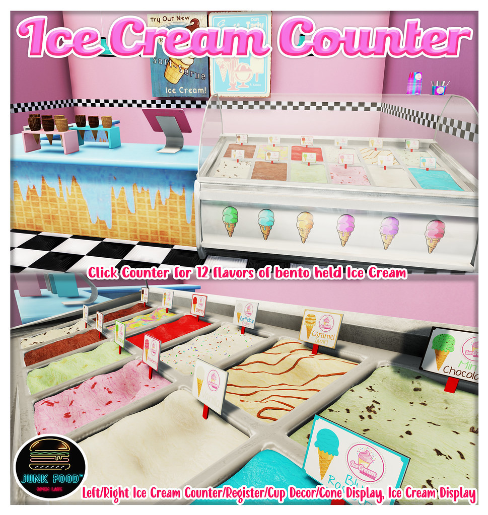 Junk Food – Ice Cream Counter Ad