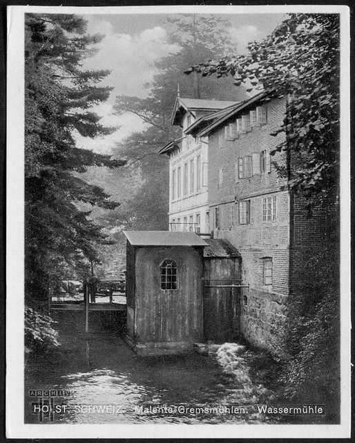 ArchivTappen29Album3c858 Malente-Gremsmühlen, Wassermühle, 1920-1940er