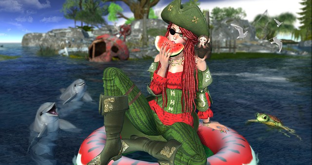 I love watermelon - It really floats my boat! Arrrrrr!