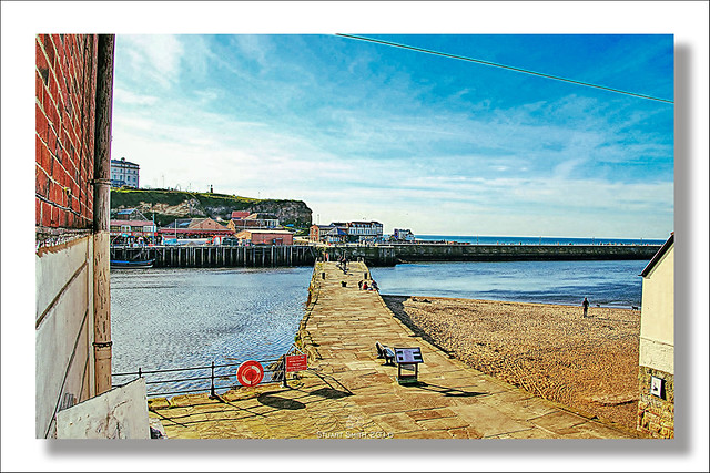Tate Hill Pier, Tate Hill, Whitby, Yorkshire, England UK