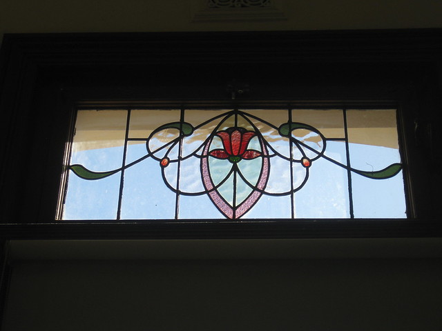 Stained Glass Window Detailing of the Billiard Room of Billilla Mansion - Halifax Street, Brighton, Melbourne