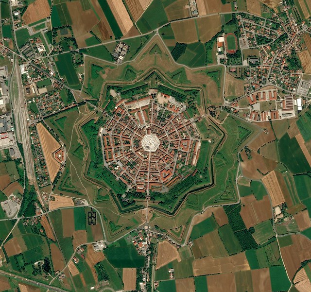 Palmanova from the air by bryandkeith on flickr