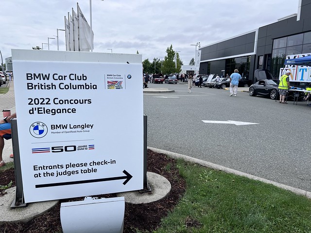 AA BMW Car Club Meet Sign