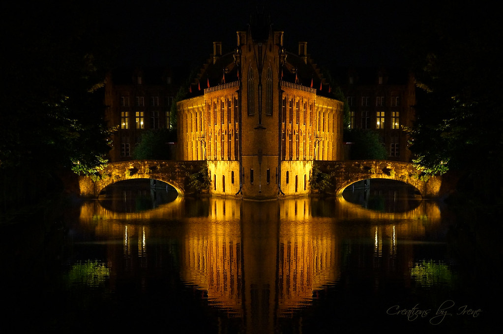Bruges at Night, Belgium
