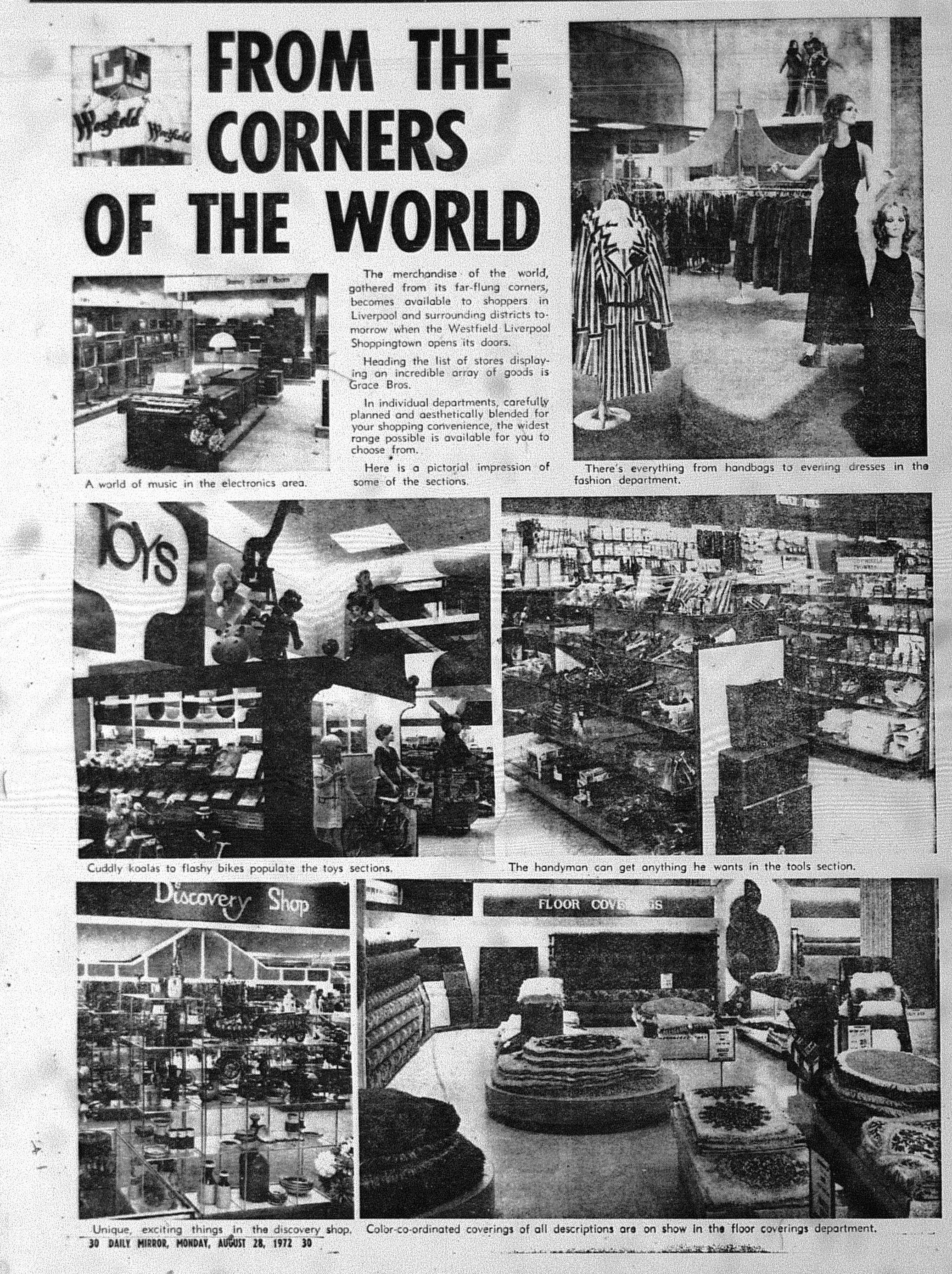 Westfield Liverpool Opening August 28 1972 Daily Mirror (6)A