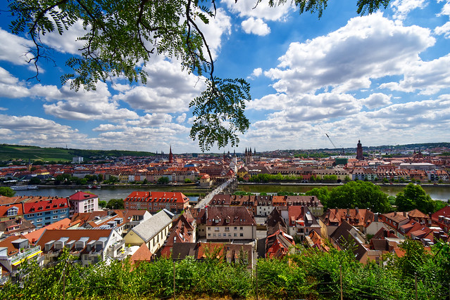 View of the city of Würzburg