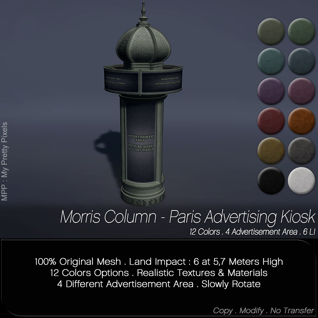 MPP – Morris Column – Paris Advertising Column